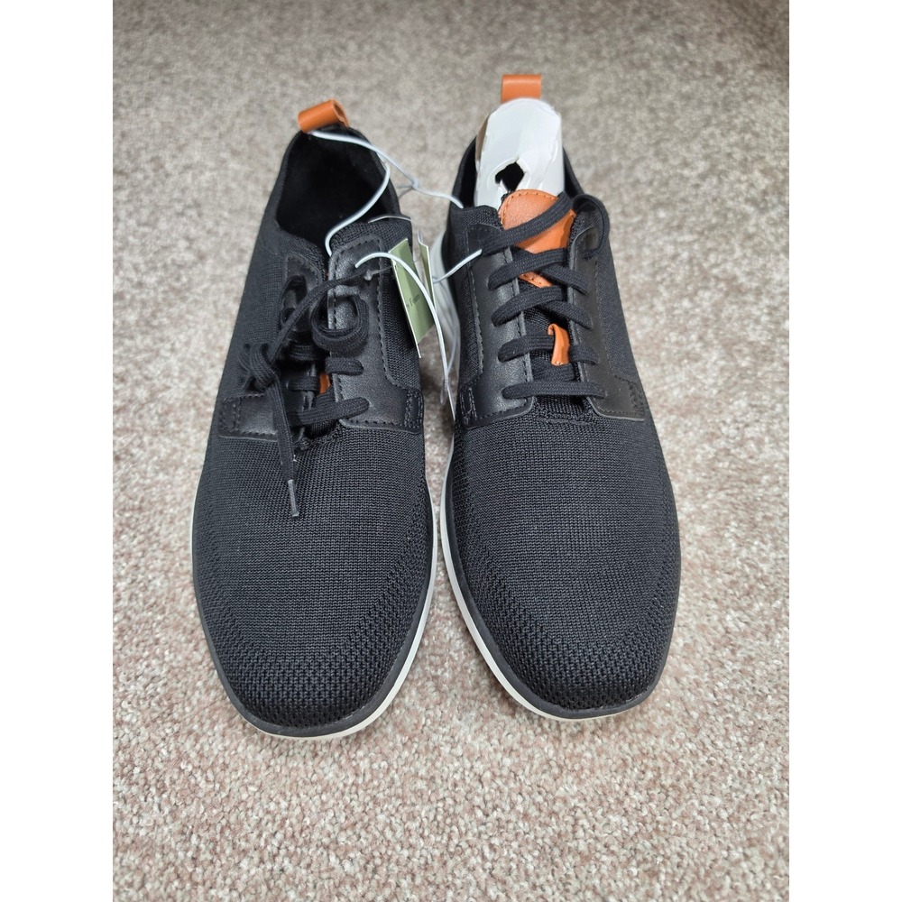 Goodfellow & Co Zeke Mens Black Knit Lace Up Sneakers Memory Foam Size 7 NEW
